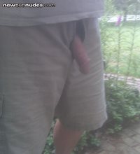 Exposing my cock on a warm summer day