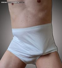 White Nylon High Waisted Full Cut Panties