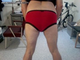 pretty red panties today!