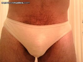 Just a few different pics of a favorite tan cotton bikini panty. Hope you l...