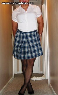 I hope my teacher likes my new skirt and blouse.