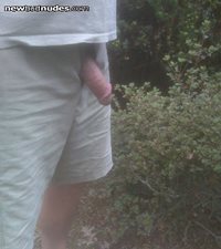 I unzipped my shorts and let my cock out when I was in the park.