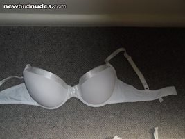 white bra and panties