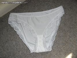 white bra and panties