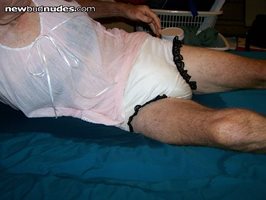 Wet diaper and bed
