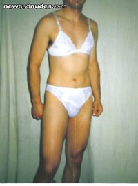 Year 1991. Here I am wearing the first bra I ever bought myself, along with...
