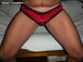 are these nice looking panties on me?? guess what is in the bulge???? it ha...