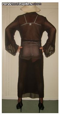 New sheer robe, from the back
