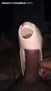 cock and sexy high heels