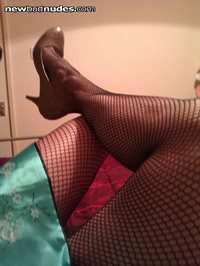 freshly shaved with new fishnets
