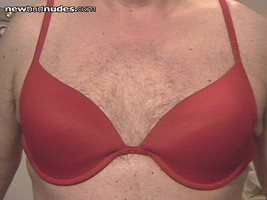 My red bra. Makes my nipples want to be sucked
