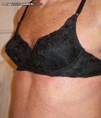 I love my newest black lace bra. Hope you enjoy me “mixing and matching” it...