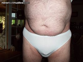 Trying on my new undies, I hace cut back on my wine, still need to loose 20...