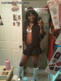 Just love her big,thick,gorgeous,black tranny cock,cum & asshole
