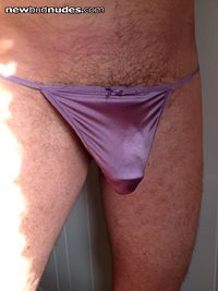 sexy purple satin panties