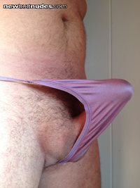 sexy purple satin panties