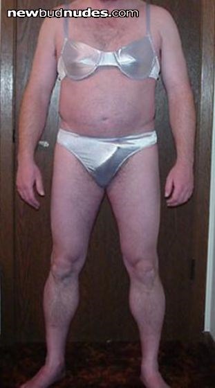 Blue bra and panties