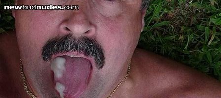 Pouring previously frozen cum into my mouth! It is nice and thick and tasty...