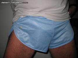 blue shorts as promised