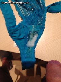 enjoying a sexy pair of used panties