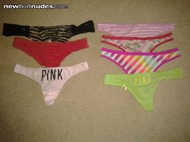 My VS Pink Cotton thong colkection