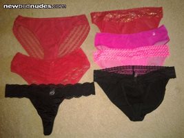 My VS panties with lace.  some from rach collection.