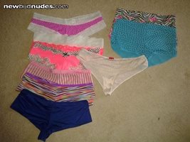 My VS boyshorts.  Pink, Very sexy, , and Sexy Little things collections.
