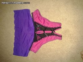 Npn VS panties. I really like the black and pink crotchless ones.