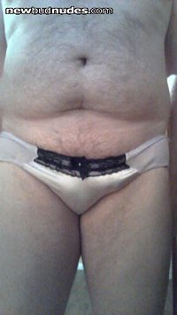 Just another morning in the wife's underwear