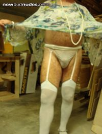 garter belt and stockings for her