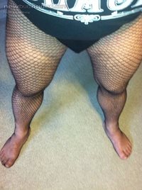 cute toes in fishnets