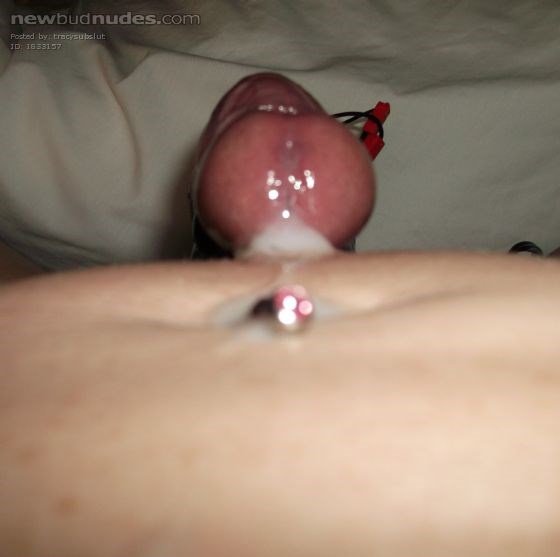 E-stim, as requested by my Master Silverbird. It filled my belly button ful...