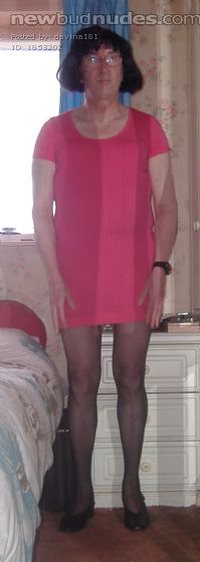 My new red dress and undies
