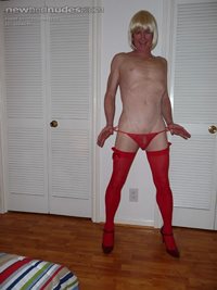 Panties and Red stockings