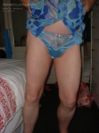 My new blue thong