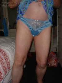 My new blue thong