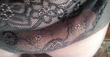 black lace panties x
