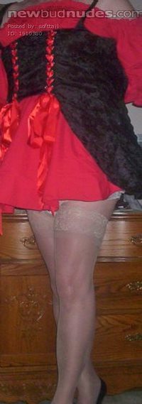 in my wench dress - who needs a sissy wench that specializes in oral servic...