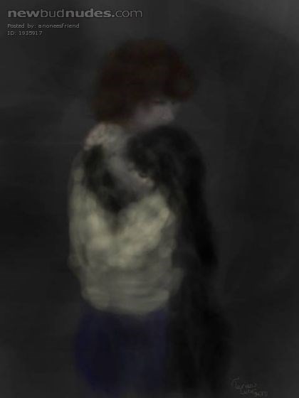 The Slow Dance..yes I painted it.. (Oh how I loved you with all my heart and soul....and oh how you shredded them to pieces....)