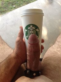 Coffee and cock. Who wants an extra shot?