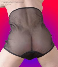back of sheer panties