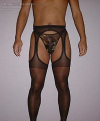 See Through Panty and Special Nylons!
