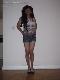 me in jean shorts!
