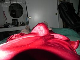 I woke up this morning to find a bulge in my satin nighty