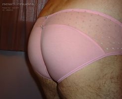 wifes pink panties