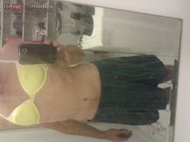 all ready with my school skirt on and bra dirty little slut off to suck coc...