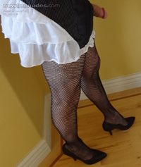 sexy fishnets and heels need someone to play with my cock?