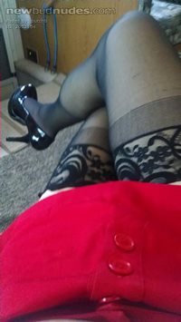 Love my nylons nd shoes.