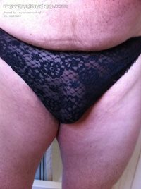 A friend stayed over last night, couldn't resist a sneaky pic in her thong