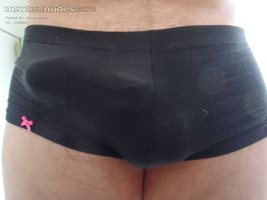 Heather's Black Cotton Panties